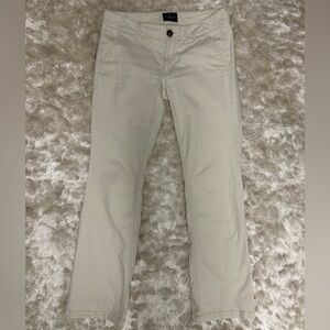 American Eagle Outfitters Cream Kick Boot Pants